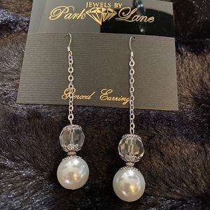 Park Lane Faux Pearl & Acrylic Earrings